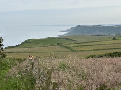 Climbing up towards Beast Cliff - not that steep but the ascent goes on and on